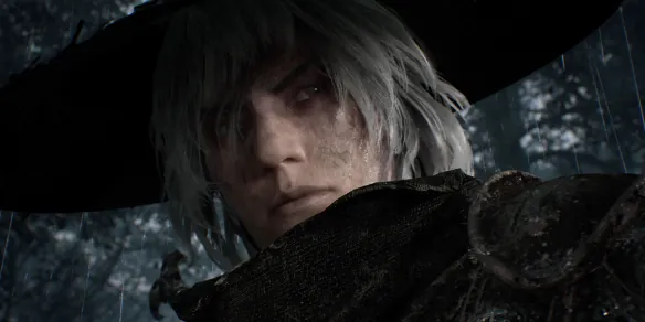 Swordsman in a dark scene from Phantom Blade Zero