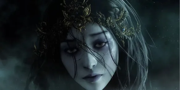 Lone warrior before a temple in Phantom Blade Zero